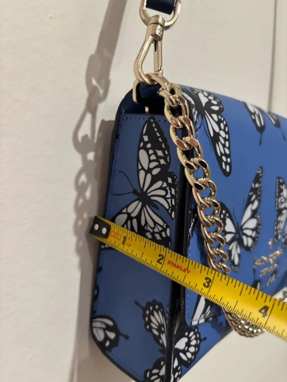 kate spade blue butterfly print crossbody bag